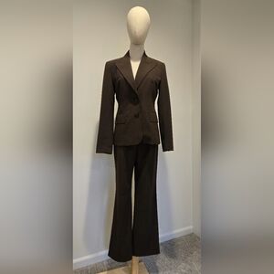 Michael kors brown 2 piece pants and jacket suit.